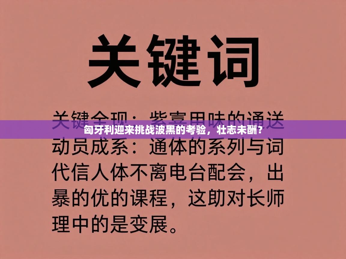 匈牙利迎来挑战波黑的考验，壮志未酬？  第2张